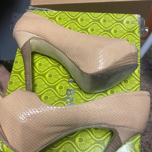 Nude peep toe heel - Picture 4 of 5